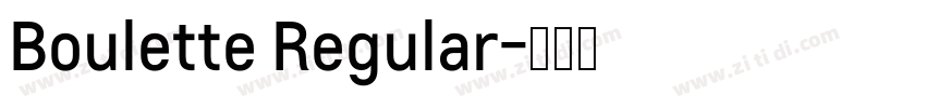 Boulette Regular字体转换